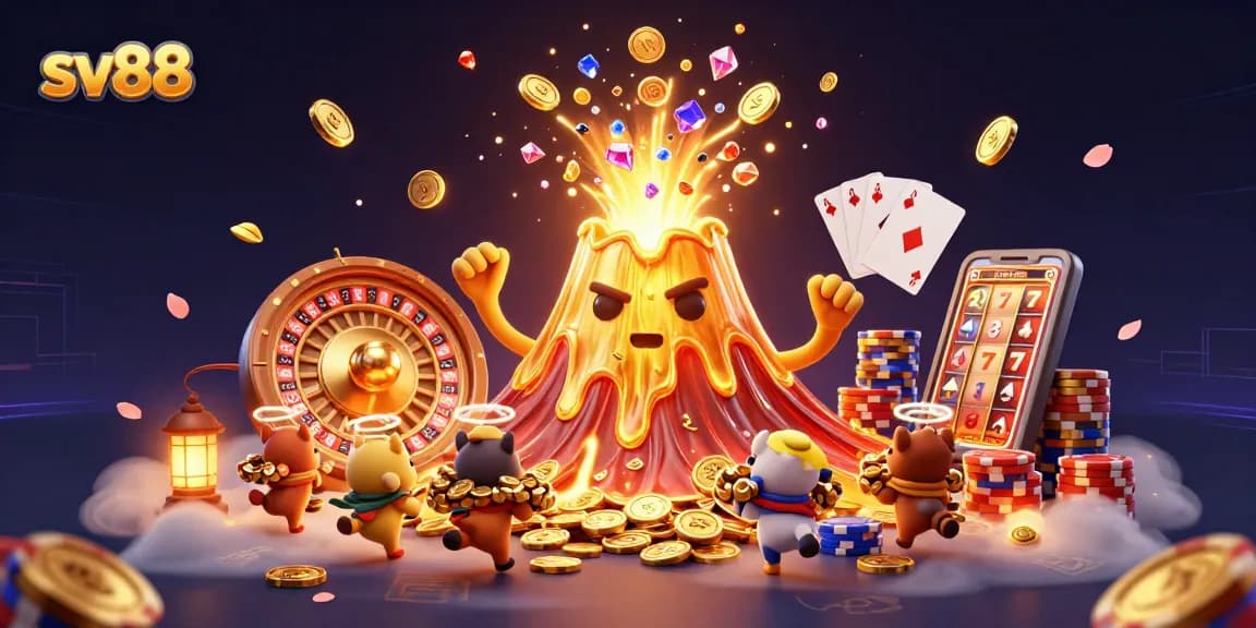 Experience the excitement of sv88 with thrilling casino scenes filled with dynamic elements and vibrant treasures.