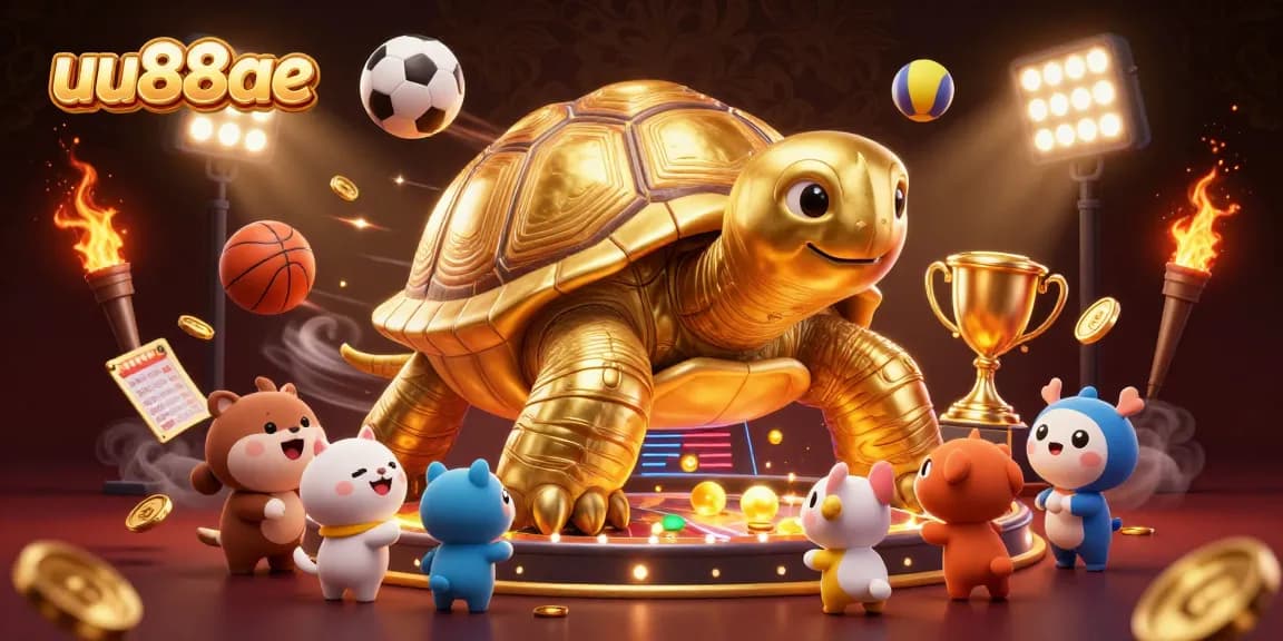 Engage in exciting gameplay at uu88ae with a colorful 3D tortoise playing a pinball machine.