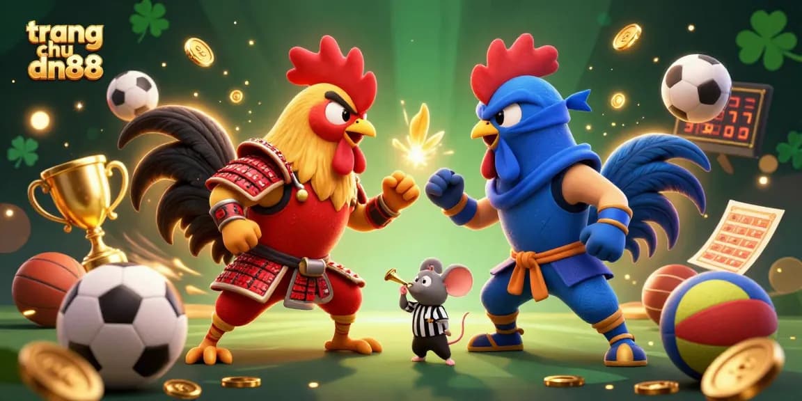 Engage in thrilling gameplay at trang chu dn88 with exciting battles represented by fighting roosters.