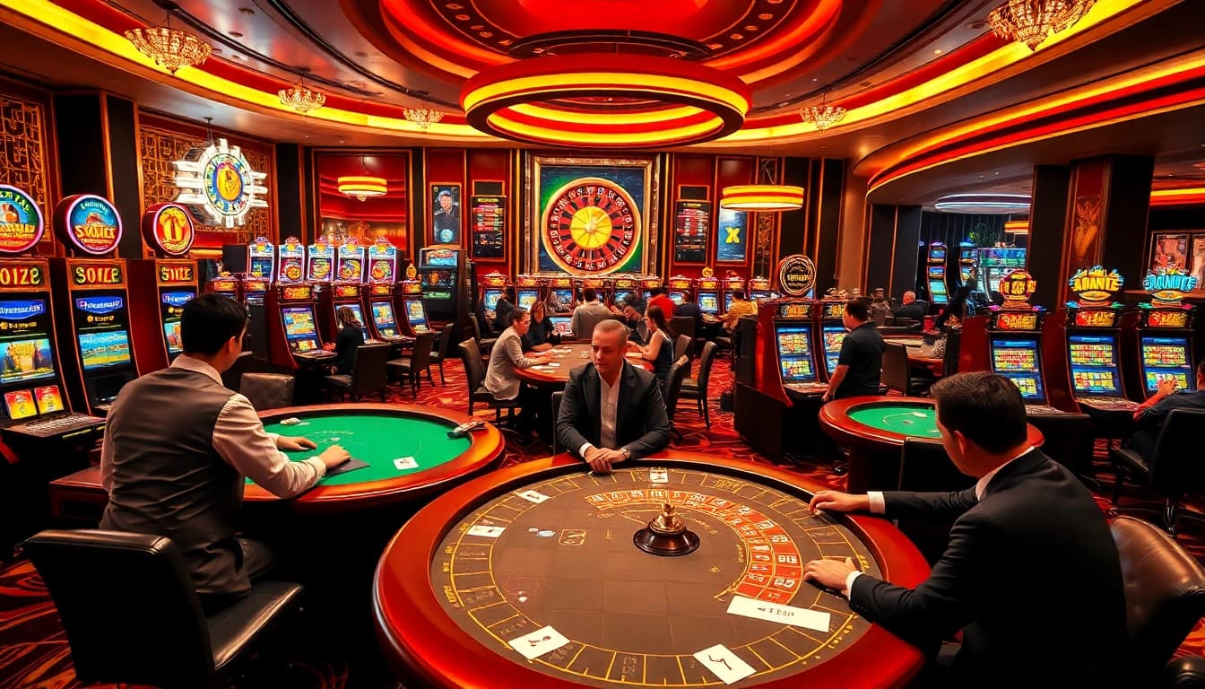 Experimente a emoção no cassino AA888 com jogos vibrantes e promoções empolgantes para os jogadores.