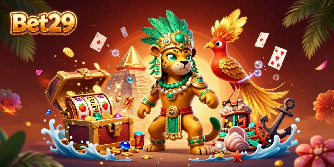 Experience the thrills of Bet29 with rich casino action featuring dynamic characters and vibrant game elements.