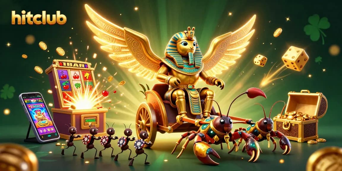 Join the excitement at hitclub, experiencing vibrant casino gaming action with colossal characters and jackpot explosions.