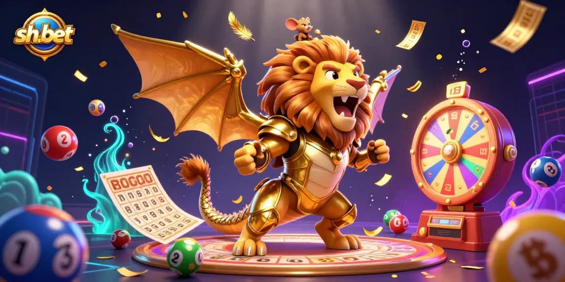 Engage in exciting gaming adventures with sh-bet's vibrant casino illustration showcasing dynamic elements.