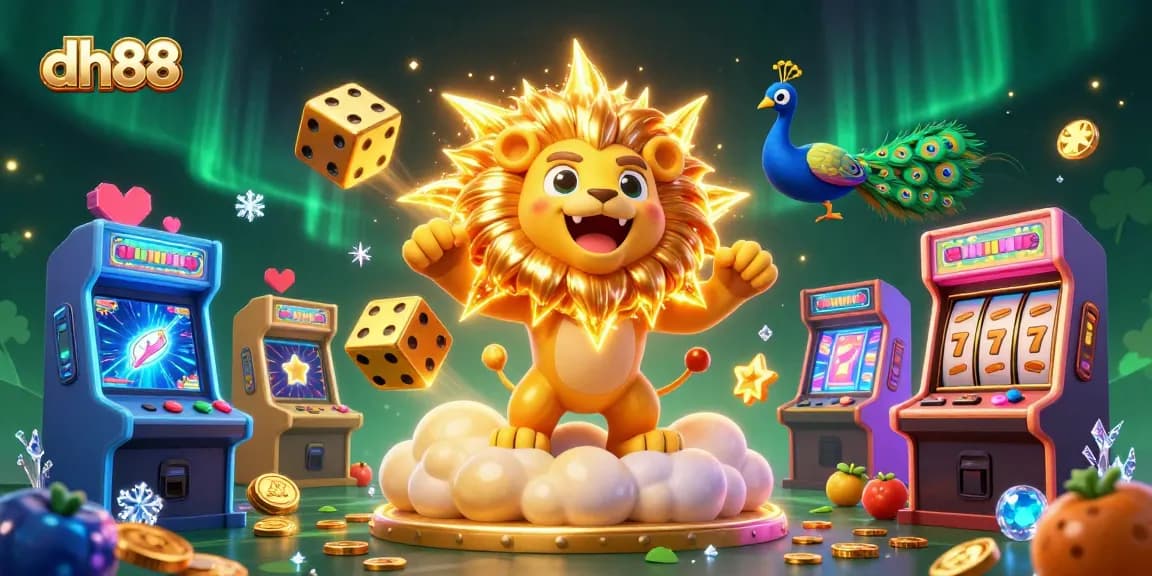 Experience thrilling gaming at dh88 with animated characters and vibrant casino elements.