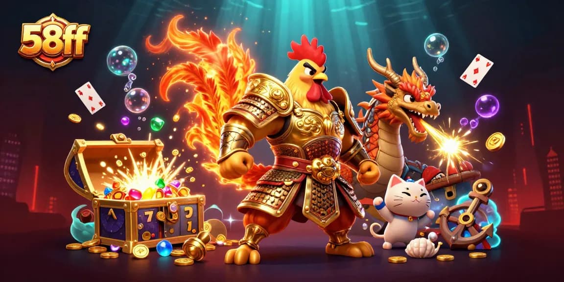 Engage in thrilling gameplay at 58ff with dynamic characters and vibrant casino elements.