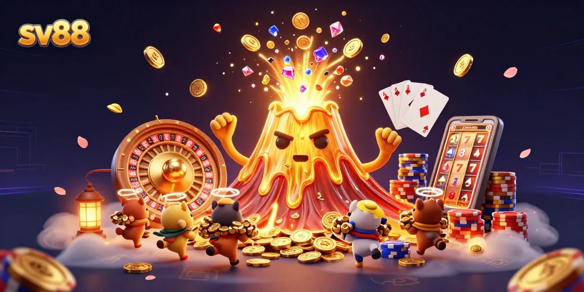 Experience the excitement of sv88 with thrilling casino scenes filled with dynamic elements and vibrant treasures.
