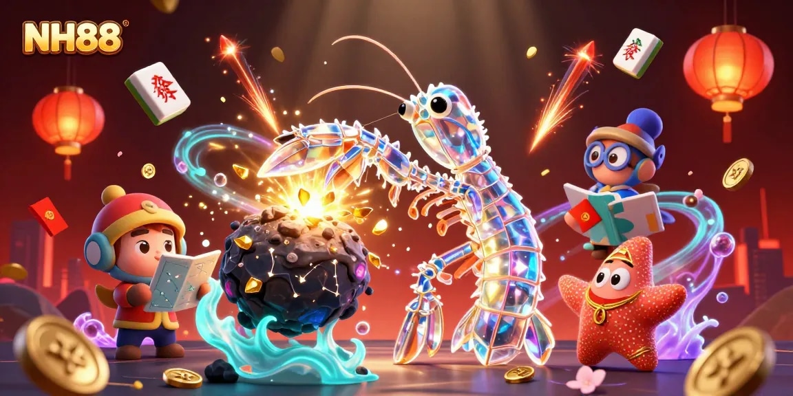 Experience NH88's thrilling gaming adventures with vibrant 3D characters and rich casino visuals.