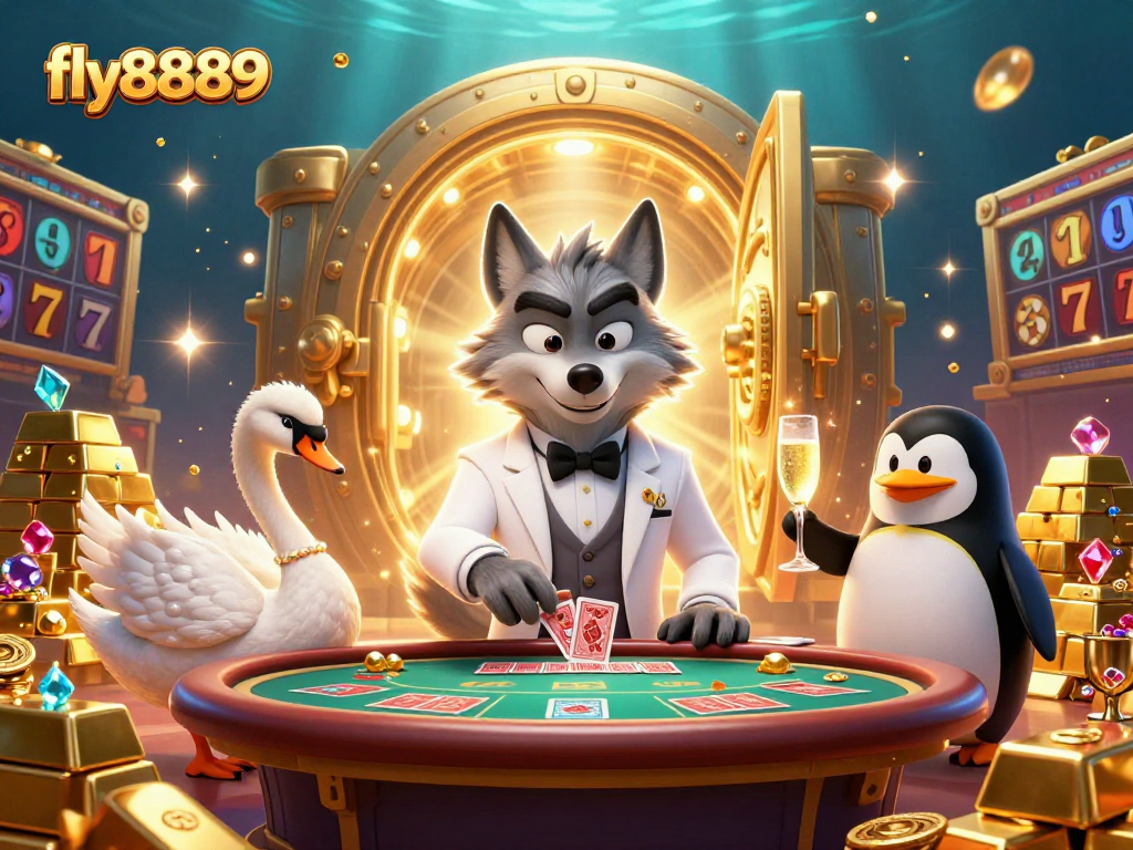 Experience the excitement of fly8889 while discovering 3D casino characters and vibrant gaming elements.