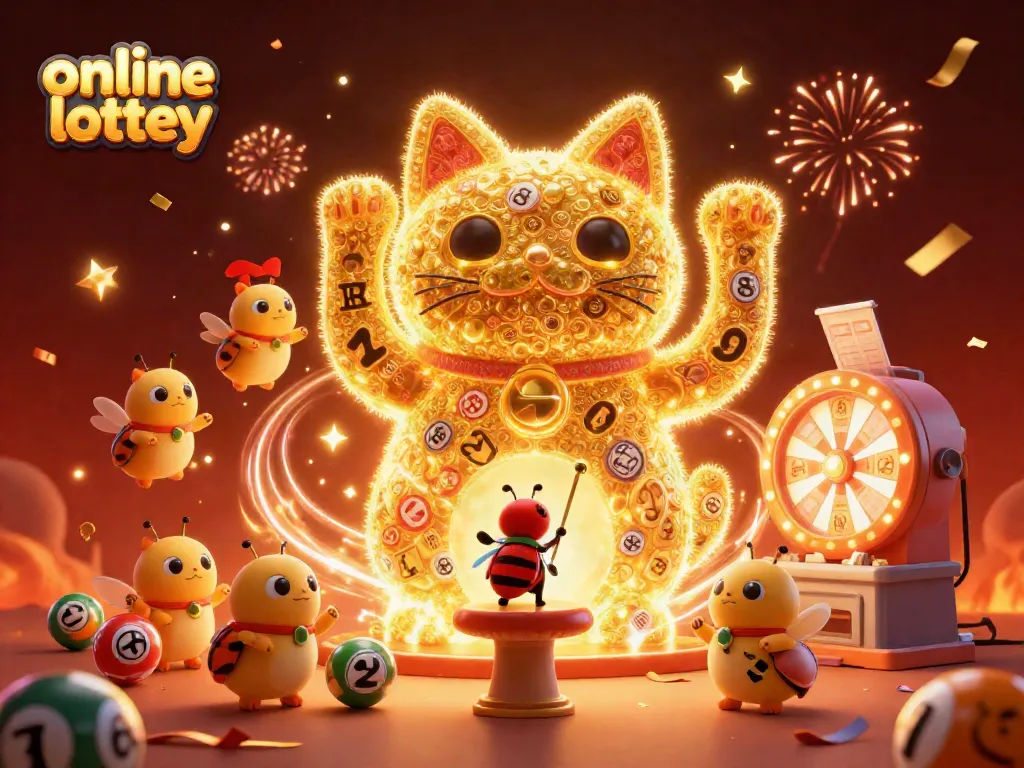 Win exciting prizes in the online lottery with numbered balls and vibrant visuals.