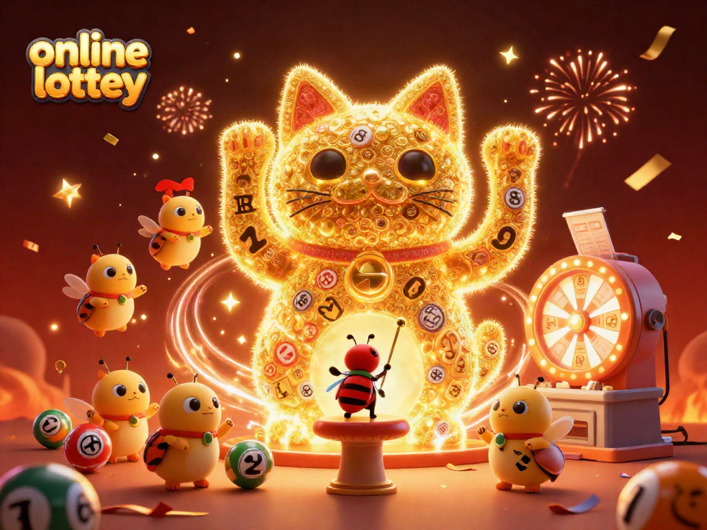Win exciting prizes in the online lottery with numbered balls and vibrant visuals.