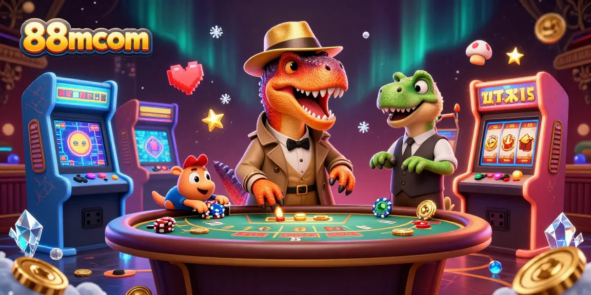 Experience thrilling blackjack action at 88mcom with a velociraptor card counter and casino games.