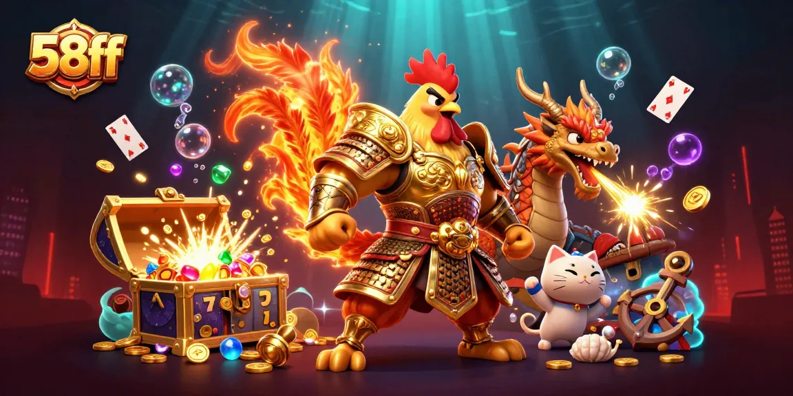 Engage in thrilling gameplay at 58ff with dynamic characters and vibrant casino elements.