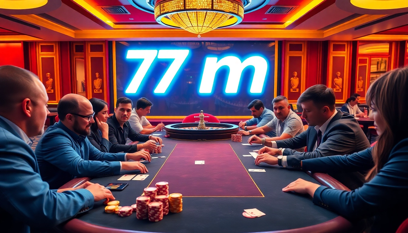Experience the thrill of 7m poker gameplay at a luxury casino table.