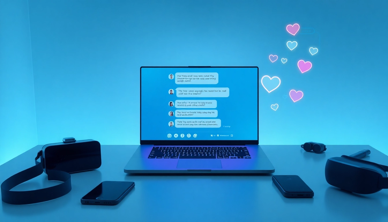 Engaging chat interface of the Crushon AI app in a modern digital workspace