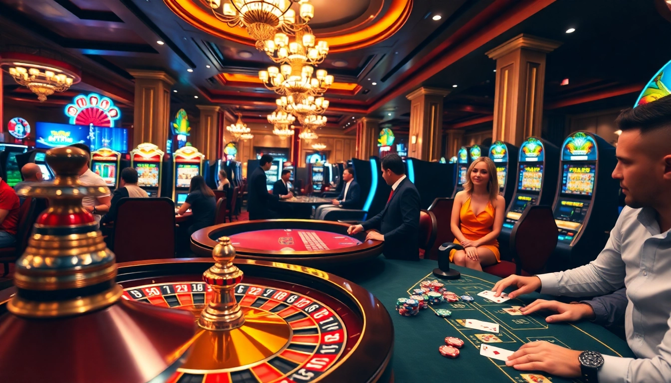 Jogadores desfrutam de uma variedade de jogos no vibrante cassino da 813bet, apresentando Roleta e Caça-níqueis.
