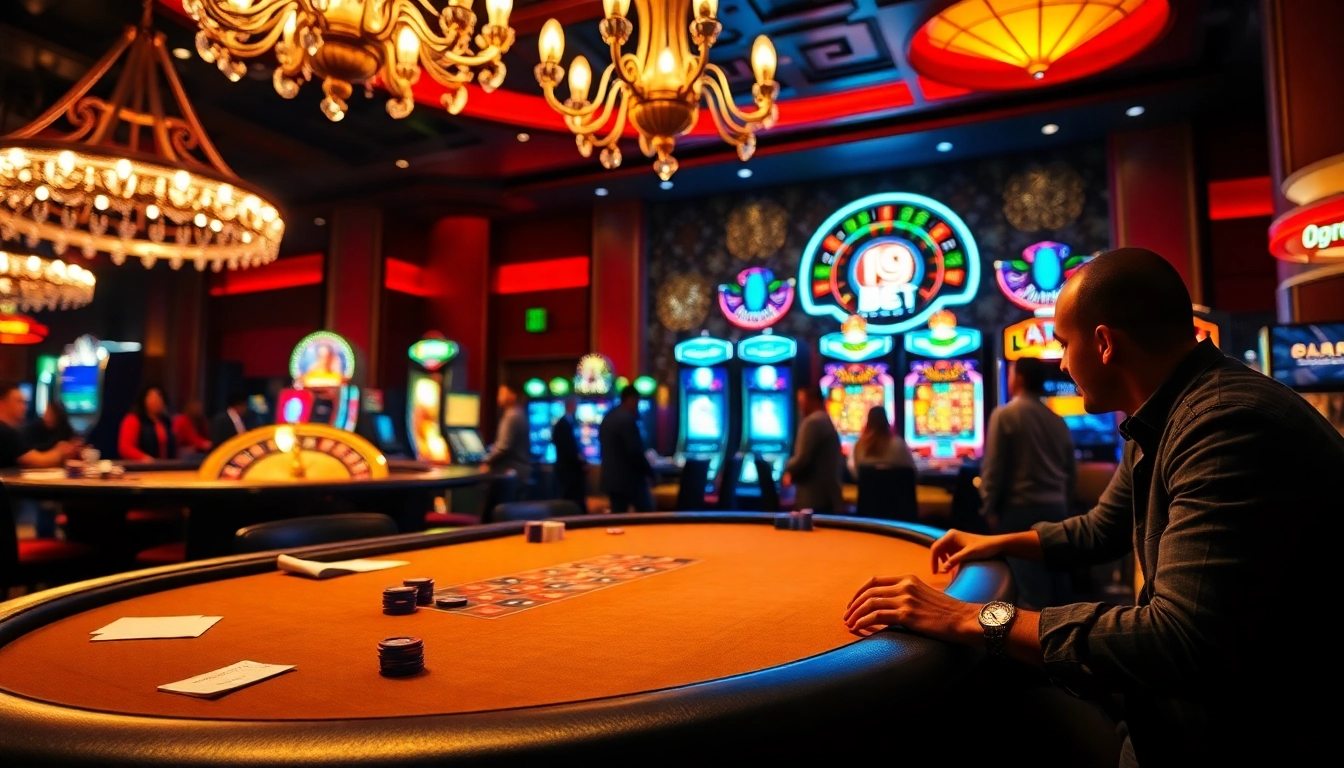 Experience high-stakes poker and vibrant slot machines at I9 BET’s luxurious casino scene.