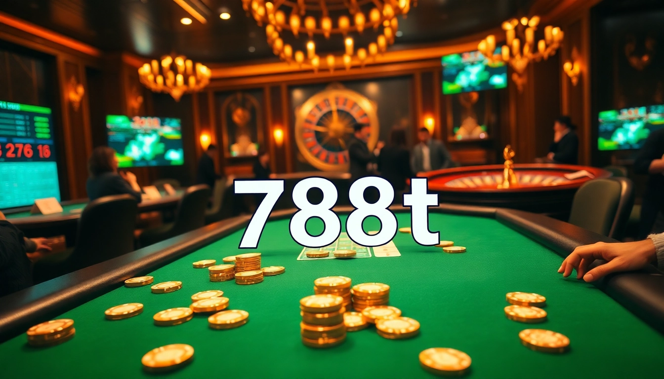 Engaged players at a luxurious casino table featuring the 788t betting slip, showcasing excitement and strategy.